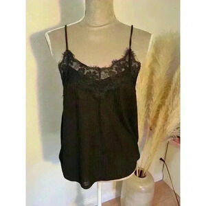 Zara Black Cami Tank Top Size M